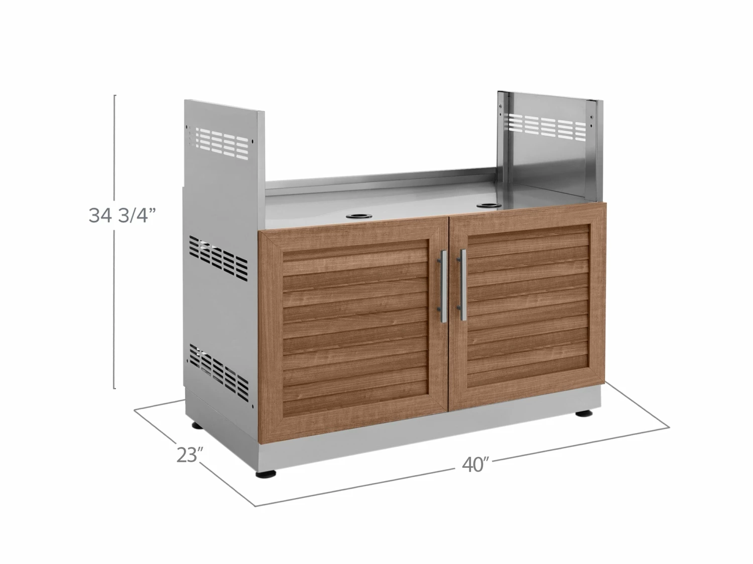NewAge Products Outdoor Kitchen Classic Stainless Steel Gas Grill Cabinet 36 NewAge Products Outdoor Kitchen Classic Stainless Steel Gas Grill Cabinet