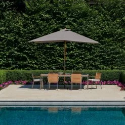 NewAge Products Round Umbrella With Post And Steel Base 35 NewAge Products Round Umbrella With Post And Steel Base