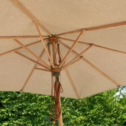 NewAge Products Round Umbrella With Post And Steel Base 38 NewAge Products Round Umbrella With Post And Steel Base