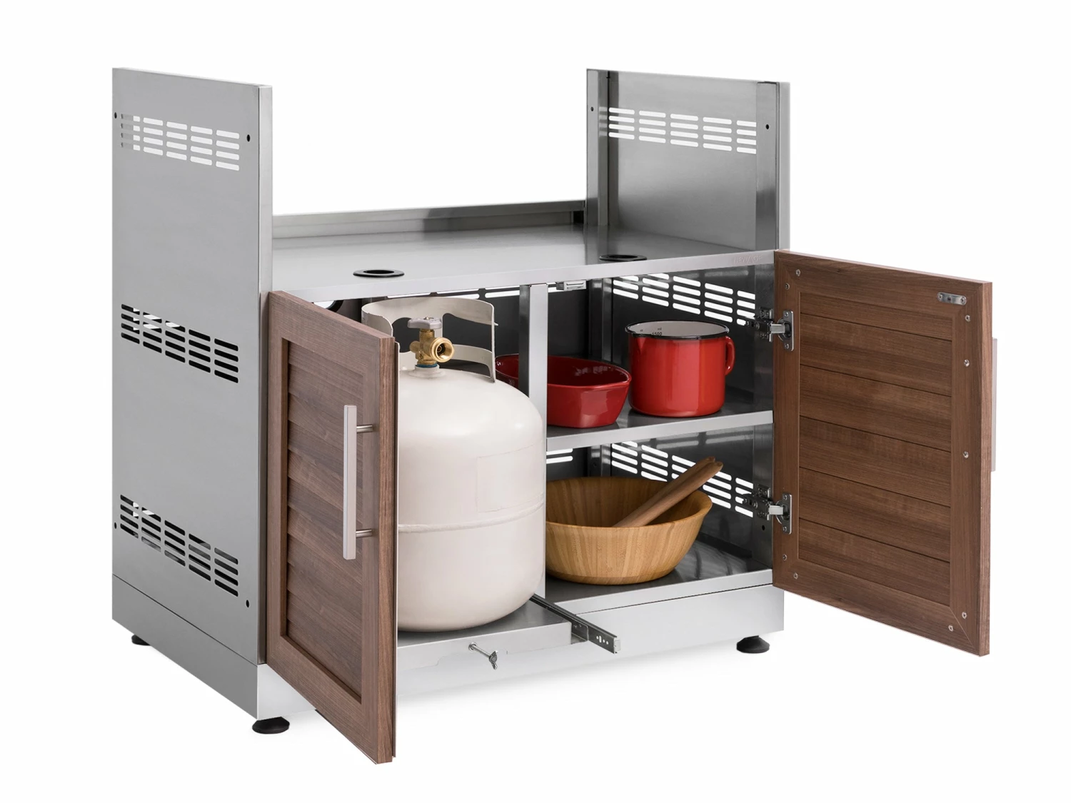 NewAge Products Outdoor Kitchen Classic Stainless Steel Gas Grill Cabinet 48 NewAge Products Outdoor Kitchen Classic Stainless Steel Gas Grill Cabinet