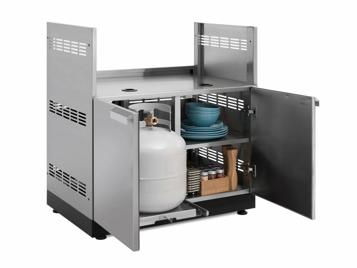 NewAge Products Outdoor Kitchen Classic Stainless Steel Gas Grill Cabinet 39 NewAge Products Outdoor Kitchen Classic Stainless Steel Gas Grill Cabinet