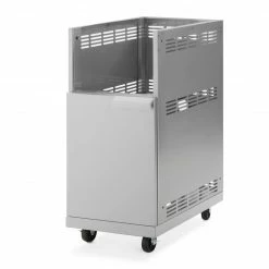 NewAge Products Outdoor Kitchen Classic Stainless Steel Side Burner Cart