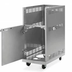 NewAge Products Outdoor Kitchen Classic Stainless Steel Side Burner Cart