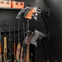 NewAge Products Garage Storage Secure Gun Cabinet Accessory - Pistol Holder (Pack Of 2)