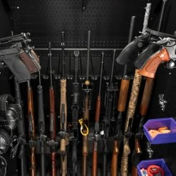 NewAge Products Garage Storage Secure Gun Cabinet Accessory - Pistol Holder (Pack Of 2)