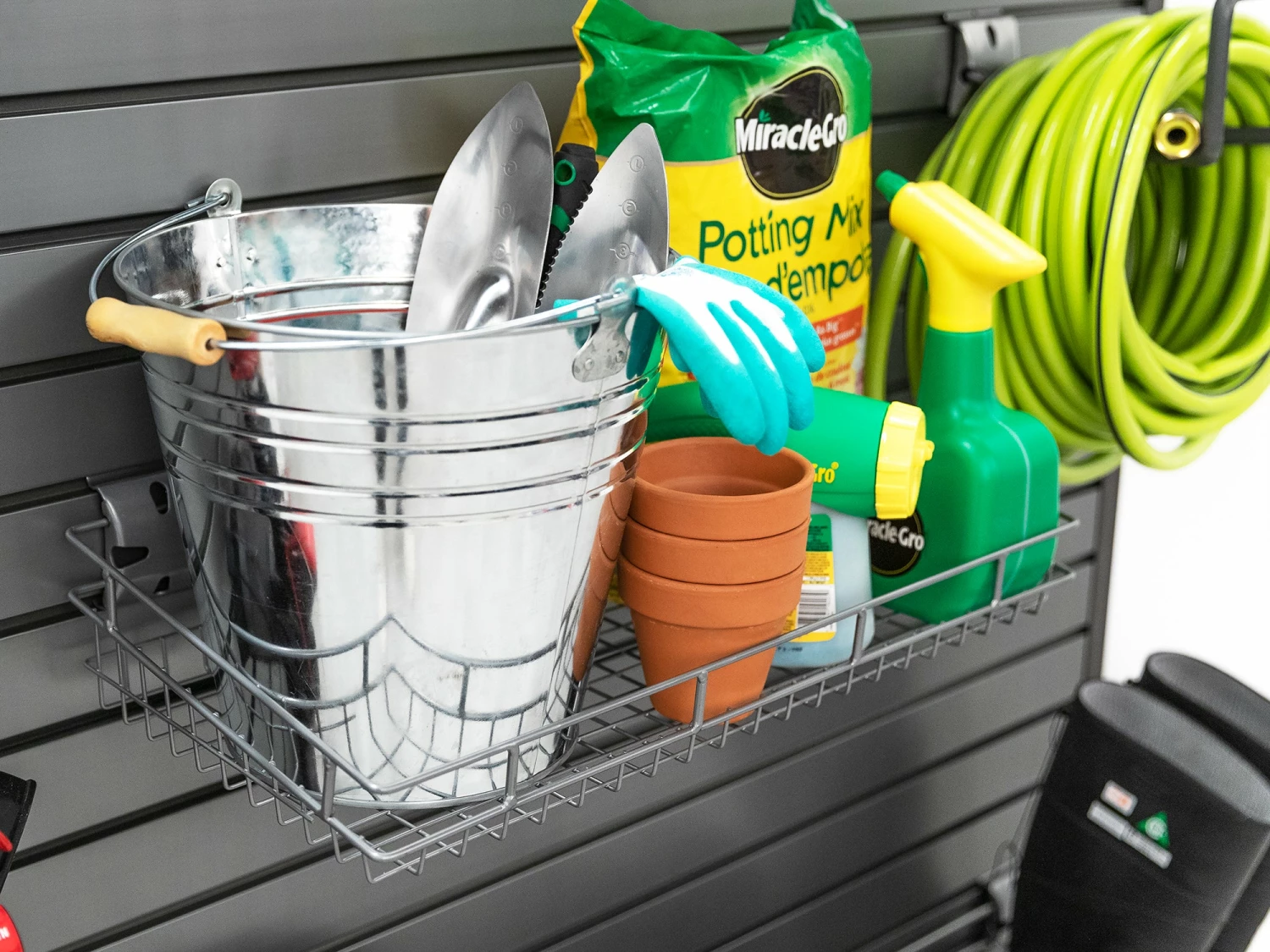 NewAge Products Shallow Basket Garage Storage 5 NewAge Products Shallow Basket Garage Storage