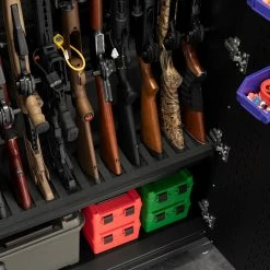 NewAge Products Secure Gun Cabinet Accessory - 36 In. 12 Gun Stock Rest