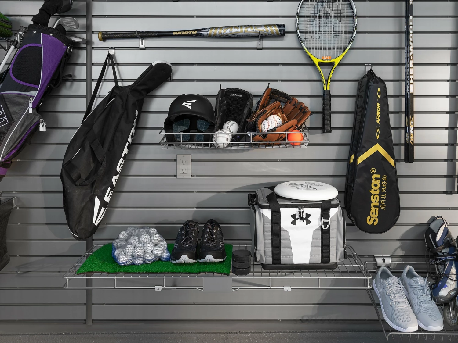 NewAge Products Shallow Basket Garage Storage 3 NewAge Products Shallow Basket Garage Storage