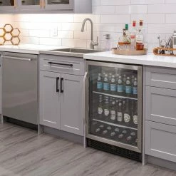 NewAge Products Home Bar Cabinets Home Bar 4 Piece Cabinet Set With Glass Door And Single Drawer Cabinets - 24 Inch 38 NewAge Products Home Bar Cabinets Home Bar 4 Piece Cabinet Set With Glass Door And Single Drawer Cabinets - 24 Inch