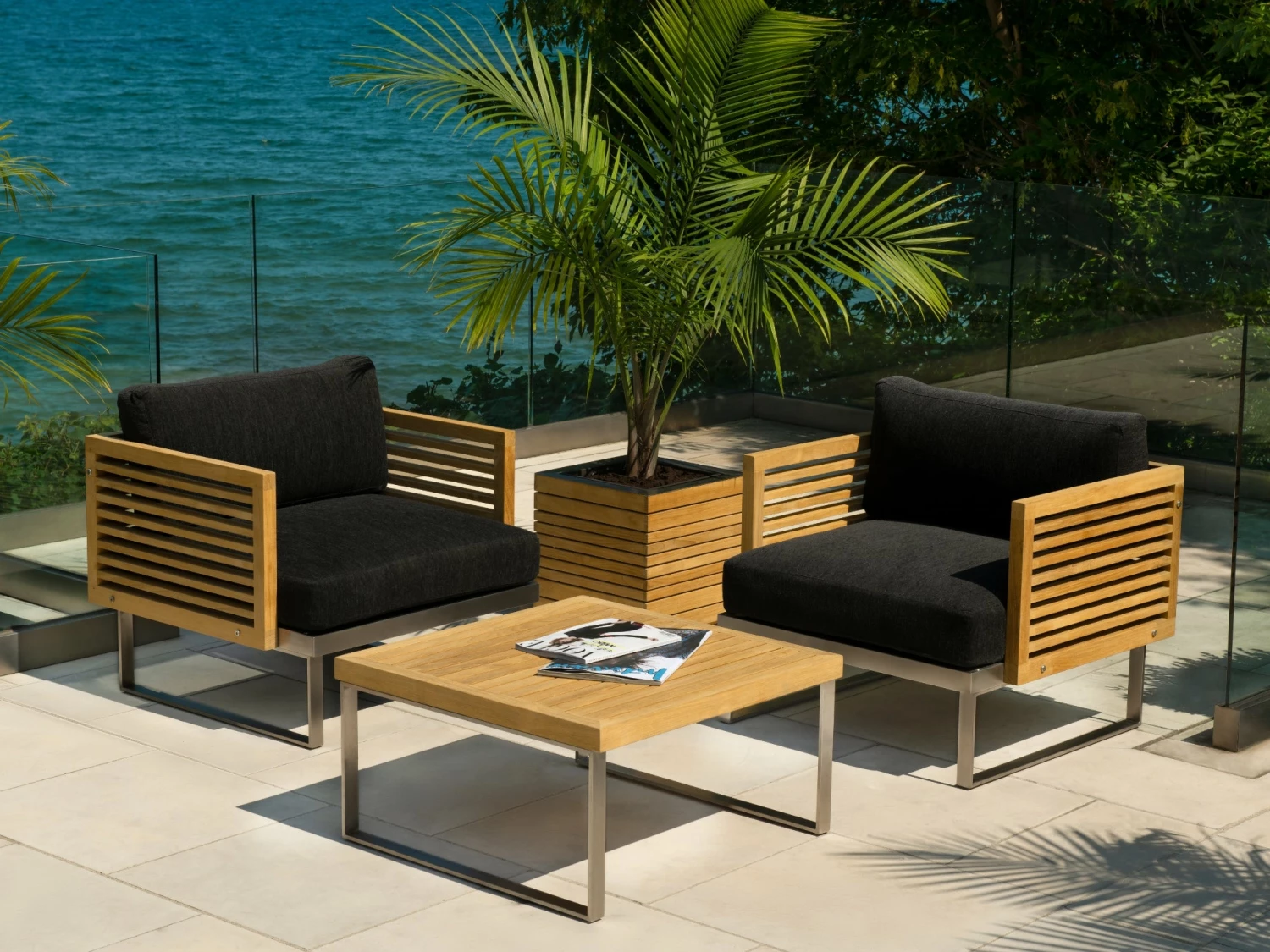 NewAge Products Rhodes Square Planter (Set Of 2) Planter Boxes 4 NewAge Products Rhodes Square Planter (Set Of 2) Planter Boxes