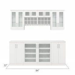 NewAge Products Home Bar 7 Piece Cabinet Set 27 NewAge Products Home Bar 7 Piece Cabinet Set