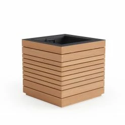 NewAge Products Rhodes Square Planter (Set Of 2) Planter Boxes