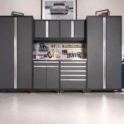 NewAge Products Pro Series 8 Piece Cabinet Set Garage Storage 66 NewAge Products Pro Series 8 Piece Cabinet Set Garage Storage