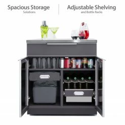 NewAge Products Outdoor Kitchen Aluminum 4 Piece Cabinet Set 19 NewAge Products Outdoor Kitchen Aluminum 4 Piece Cabinet Set