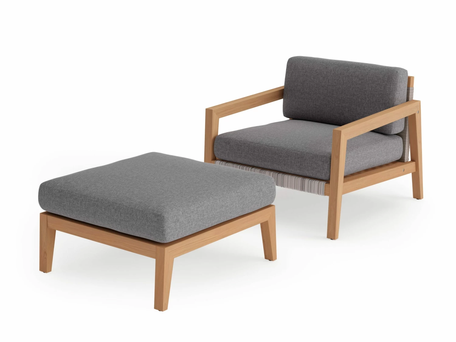 NewAge Products Lakeside Chat Chair With Ottoman Patio Furniture 1 NewAge Products Lakeside Chat Chair With Ottoman Patio Furniture