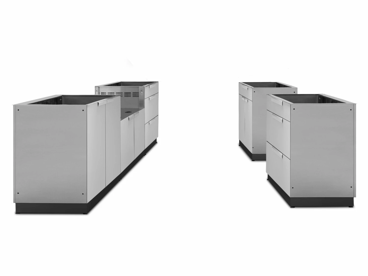 NewAge Products Outdoor Kitchen Stainless Steel 5 Piece Cabinet Set 1 NewAge Products Outdoor Kitchen Stainless Steel 5 Piece Cabinet Set