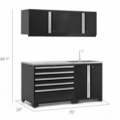 NewAge Products Pro Series 5 Piece Cabinet Set Wall Cabinets 89 NewAge Products Pro Series 5 Piece Cabinet Set Wall Cabinets