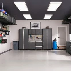 NewAge Products Pro Series Gray 10 Piece Cabinet Set Garage Storage 40 NewAge Products Pro Series Gray 10 Piece Cabinet Set Garage Storage