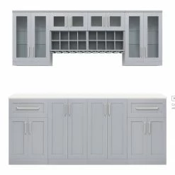 NewAge Products Home Bar 8 Piece Cabinet Set 36 NewAge Products Home Bar 8 Piece Cabinet Set