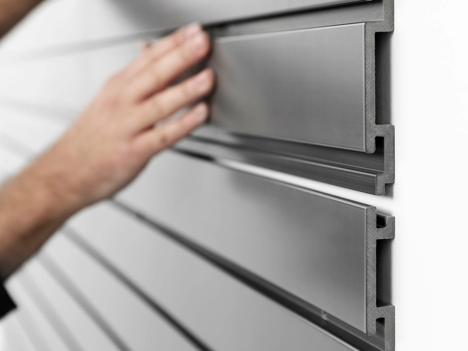 NewAge Products 40 SQ. FT. PVC Slatwall 4 NewAge Products 40 SQ. FT. PVC Slatwall