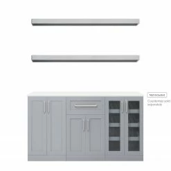 NewAge Products Home Bar 5 Piece Cabinet Set 35 NewAge Products Home Bar 5 Piece Cabinet Set