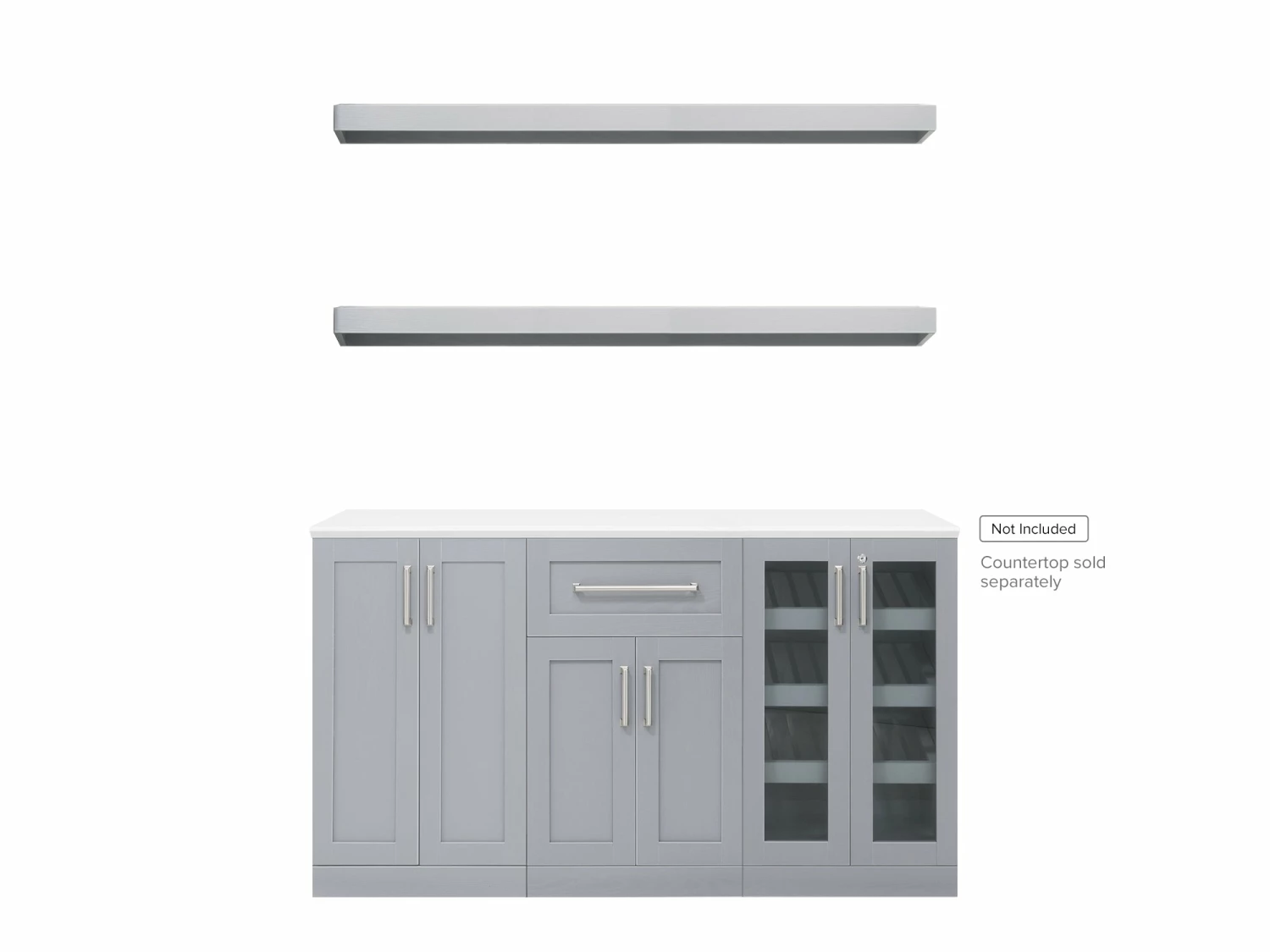 NewAge Products Home Bar 5 Piece Cabinet Set 10 NewAge Products Home Bar 5 Piece Cabinet Set