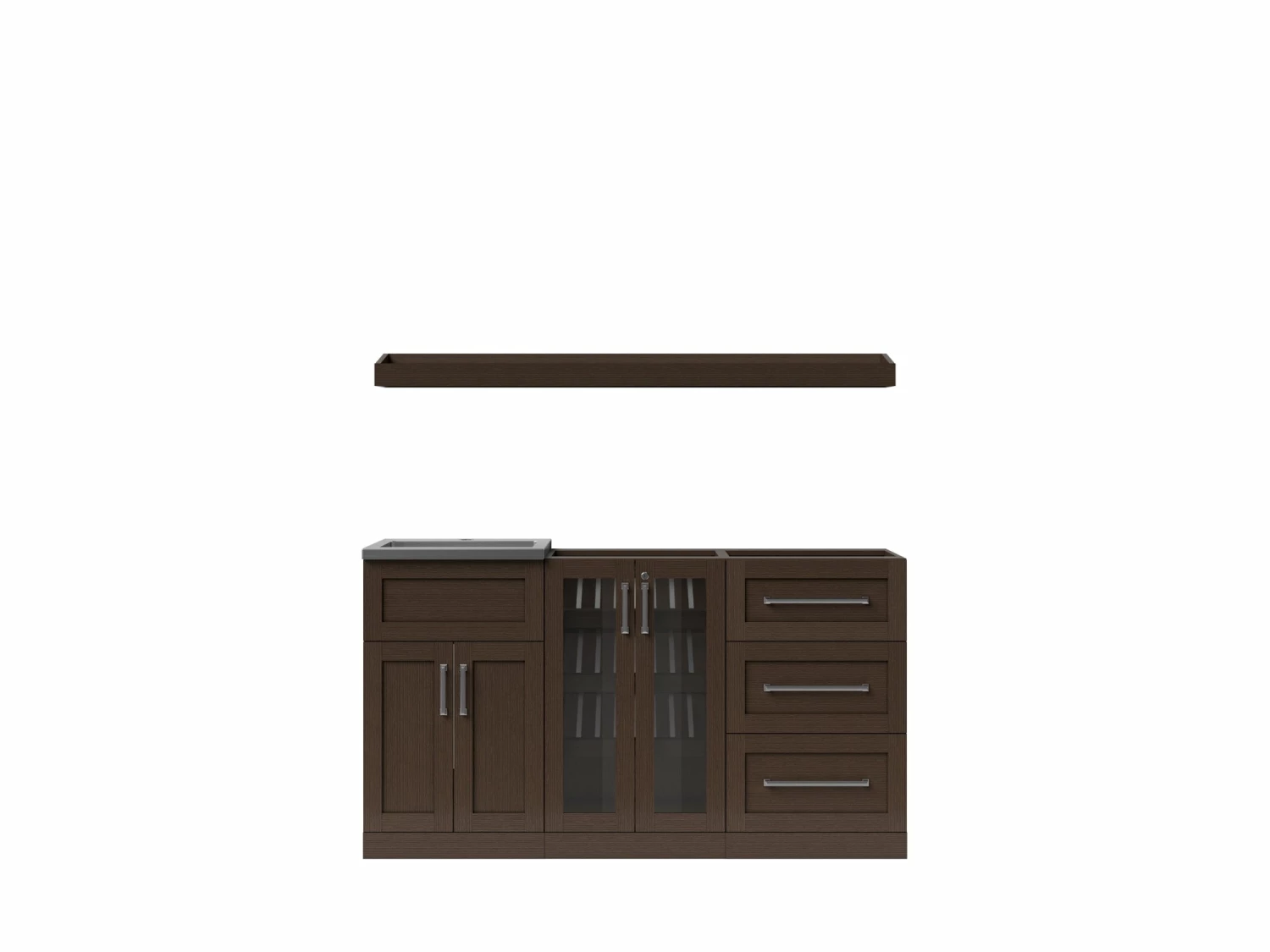 NewAge Products Home Wet Bar 5 Piece Cabinet Set - 21 Inch 11 NewAge Products Home Wet Bar 5 Piece Cabinet Set - 21 Inch