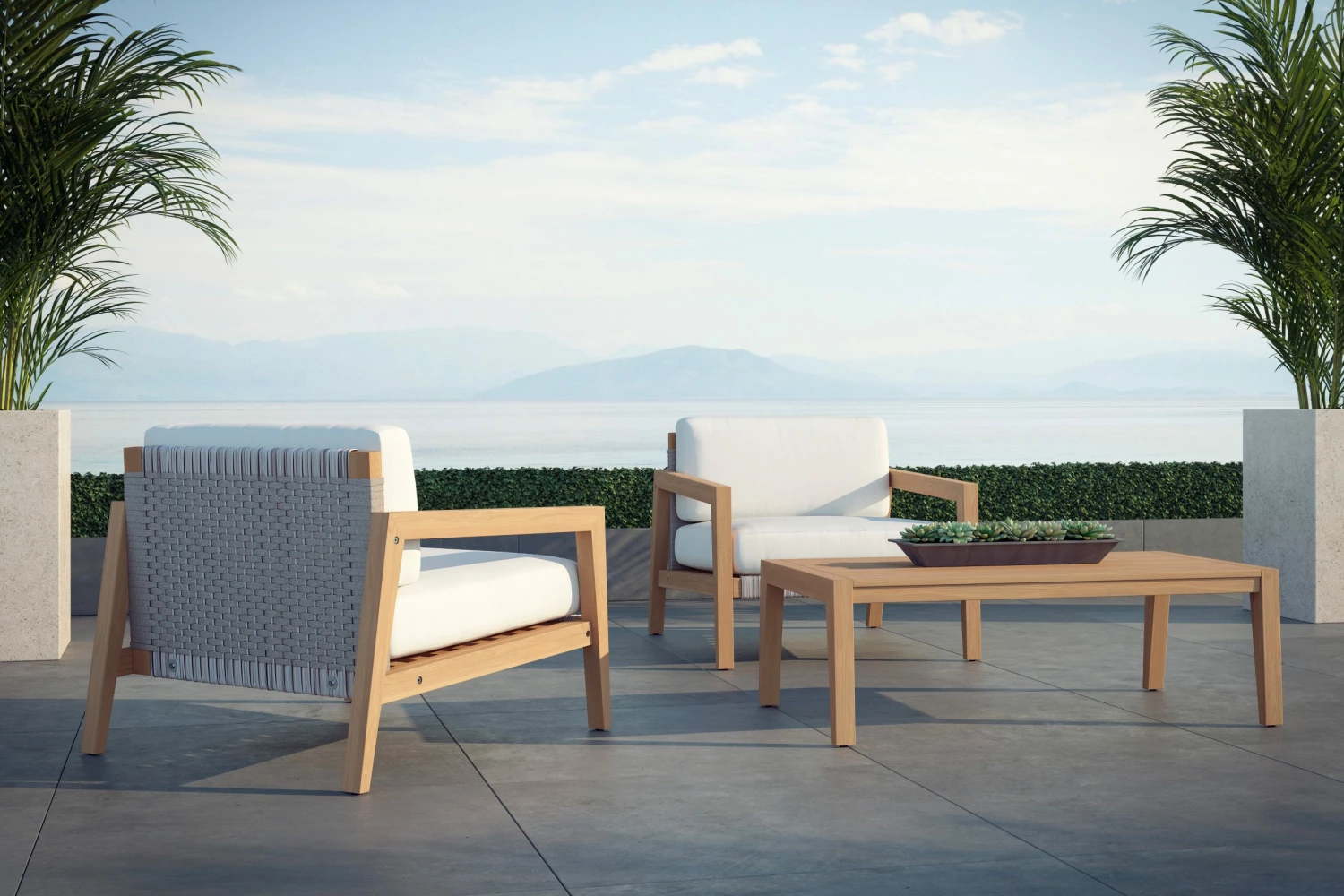 NewAge Products Patio Furniture Lakeside 3 Piece Set With Coffee Table 9 NewAge Products Patio Furniture Lakeside 3 Piece Set With Coffee Table