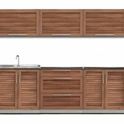 NewAge Products Outdoor Kitchen Stainless Steel 6 Piece Cabinet Set 40 NewAge Products Outdoor Kitchen Stainless Steel 6 Piece Cabinet Set