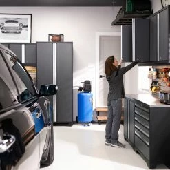 NewAge Products Pro Series Gray 10 Piece Cabinet Set Garage Storage 50 NewAge Products Pro Series Gray 10 Piece Cabinet Set Garage Storage