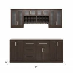 NewAge Products Home Bar Cabinets Home Bar 8 Piece Cabinet Set 51 NewAge Products Home Bar Cabinets Home Bar 8 Piece Cabinet Set