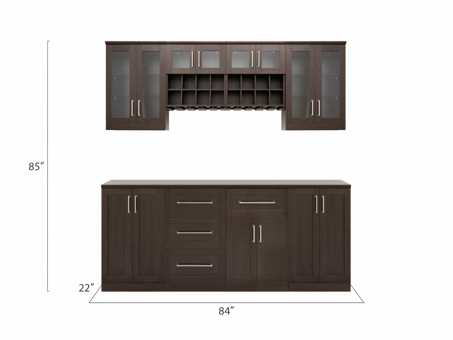 NewAge Products Home Bar Cabinets Home Bar 8 Piece Cabinet Set 22 NewAge Products Home Bar Cabinets Home Bar 8 Piece Cabinet Set