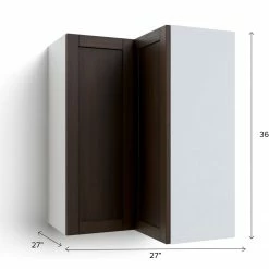 NewAge Products Home Extended Corner Wall Cabinet - 27 Inch 55 NewAge Products Home Extended Corner Wall Cabinet - 27 Inch