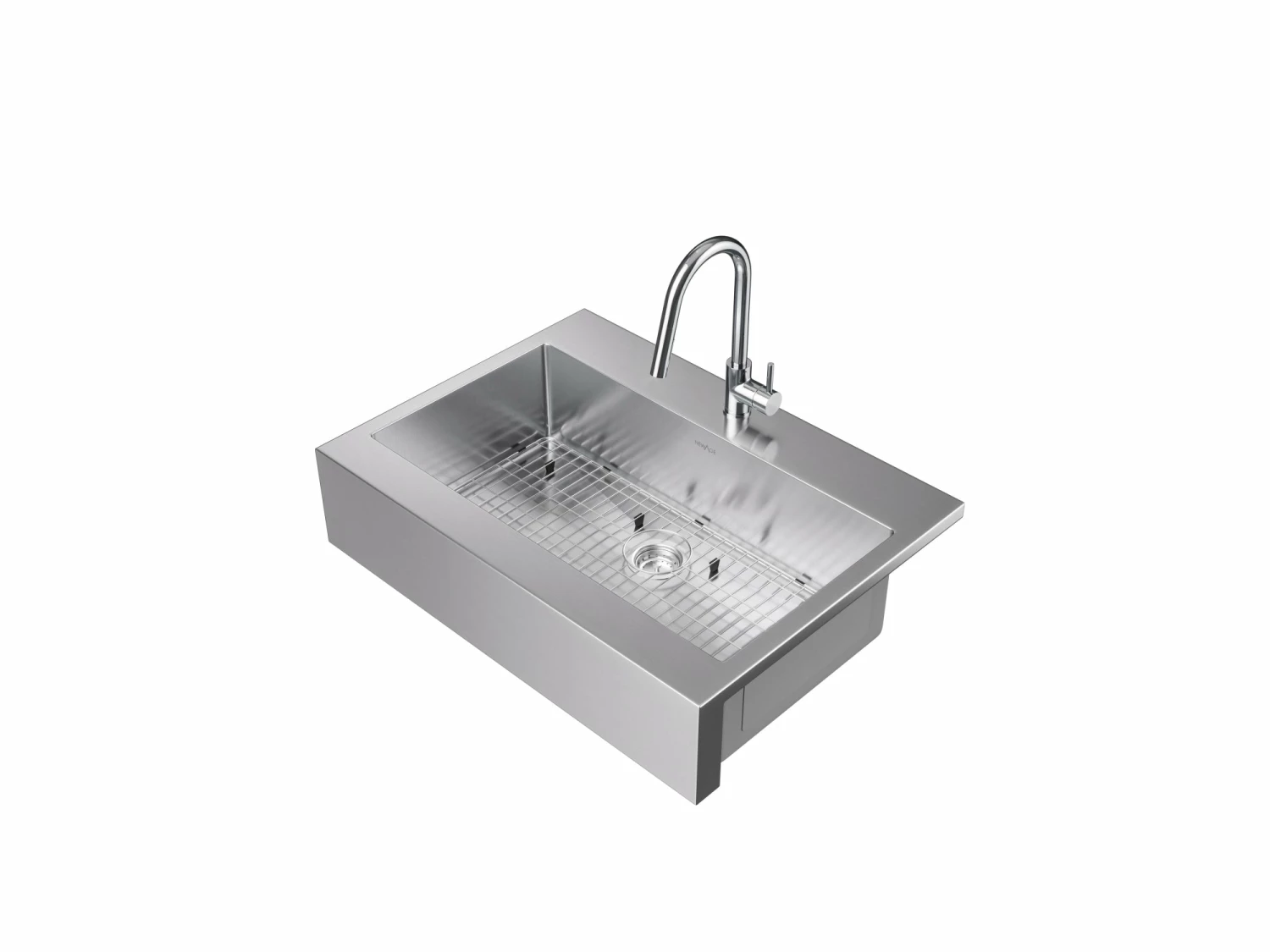 NewAge Products 36 In. Farmhouse Sink With Classic Pull Down Faucet 9 NewAge Products 36 In. Farmhouse Sink With Classic Pull Down Faucet