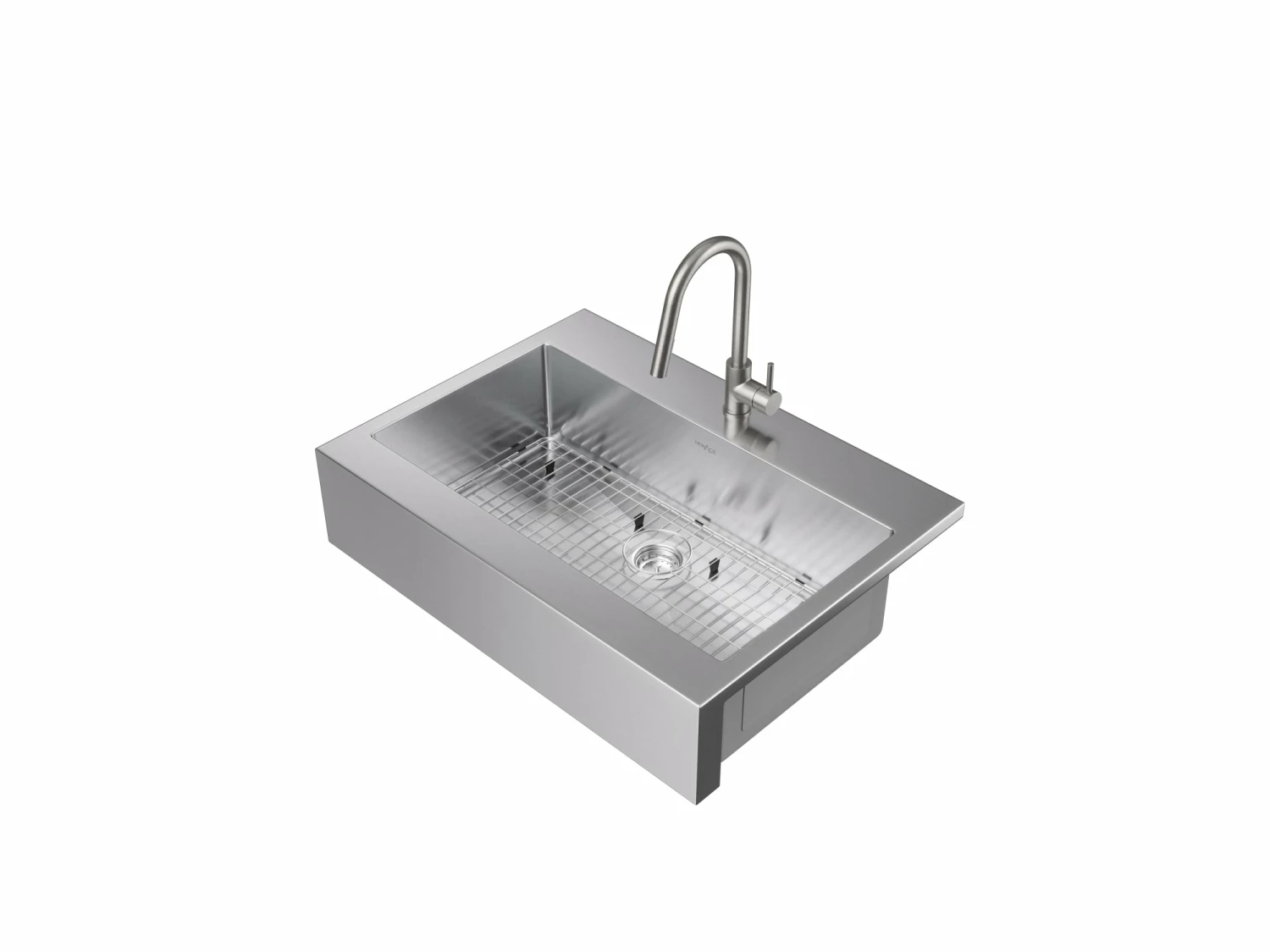 NewAge Products 36 In. Farmhouse Sink With Classic Pull Down Faucet 1 NewAge Products 36 In. Farmhouse Sink With Classic Pull Down Faucet