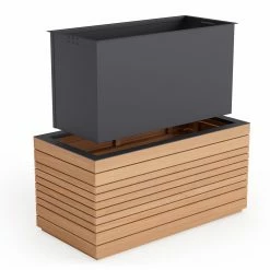 NewAge Products Rhodes Rectangular Planter (Set Of 2) Planter Boxes 22 NewAge Products Rhodes Rectangular Planter (Set Of 2) Planter Boxes