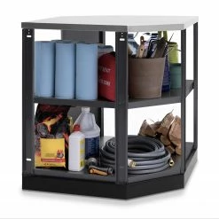 NewAge Products Outdoor Kitchen Aluminum 90-Degree Corner Shelf