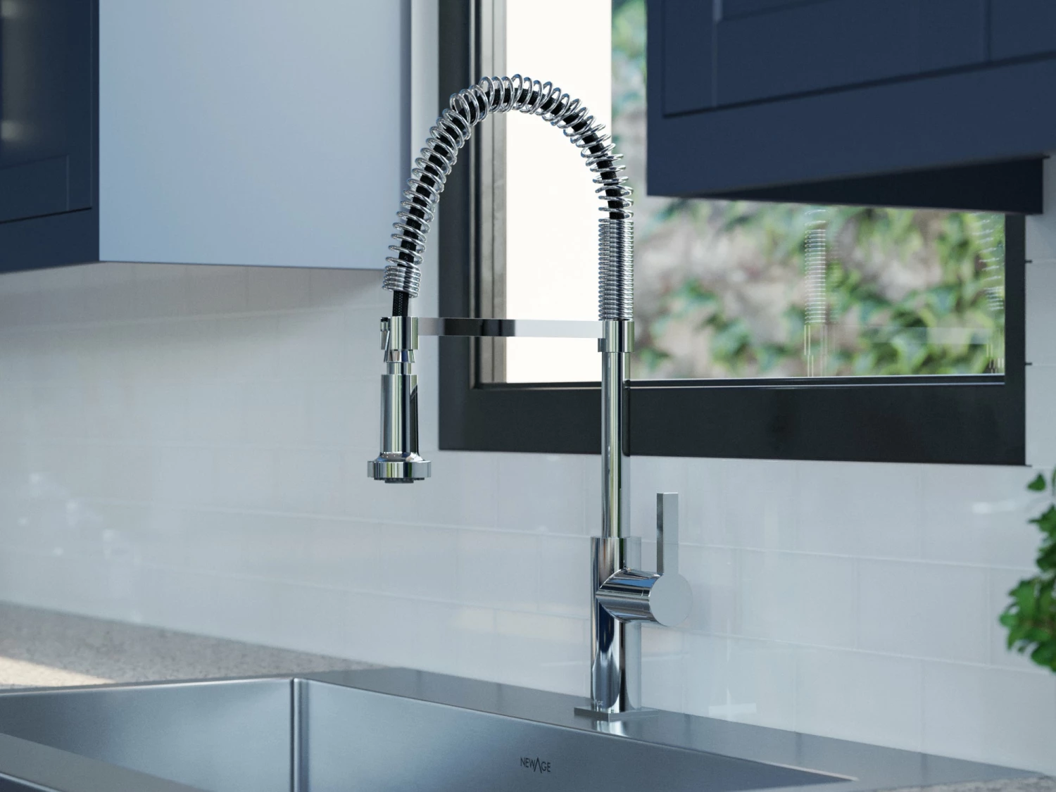 NewAge Products Coiled Pull-Down Faucet 3 NewAge Products Coiled Pull-Down Faucet