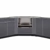 NewAge Products Outdoor Kitchen Aluminum 5 Piece Cabinet Set
