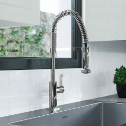 NewAge Products 36 In. Farmhouse Sink With Coiled Pull Down Faucet 19 NewAge Products 36 In. Farmhouse Sink With Coiled Pull Down Faucet