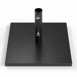 NewAge Products Umbrellas Rectangular Umbrella With Post And Steel Base