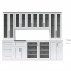 NewAge Products Home Bar Cabinets Home Wet Bar 10 Piece Cabinet Set - 21 Inch