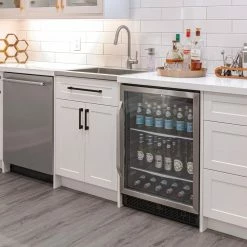 NewAge Products Home Bar Cabinets Home Bar 4 Piece Cabinet Set With Glass Door And Single Drawer Cabinets - 24 Inch 27 NewAge Products Home Bar Cabinets Home Bar 4 Piece Cabinet Set With Glass Door And Single Drawer Cabinets - 24 Inch