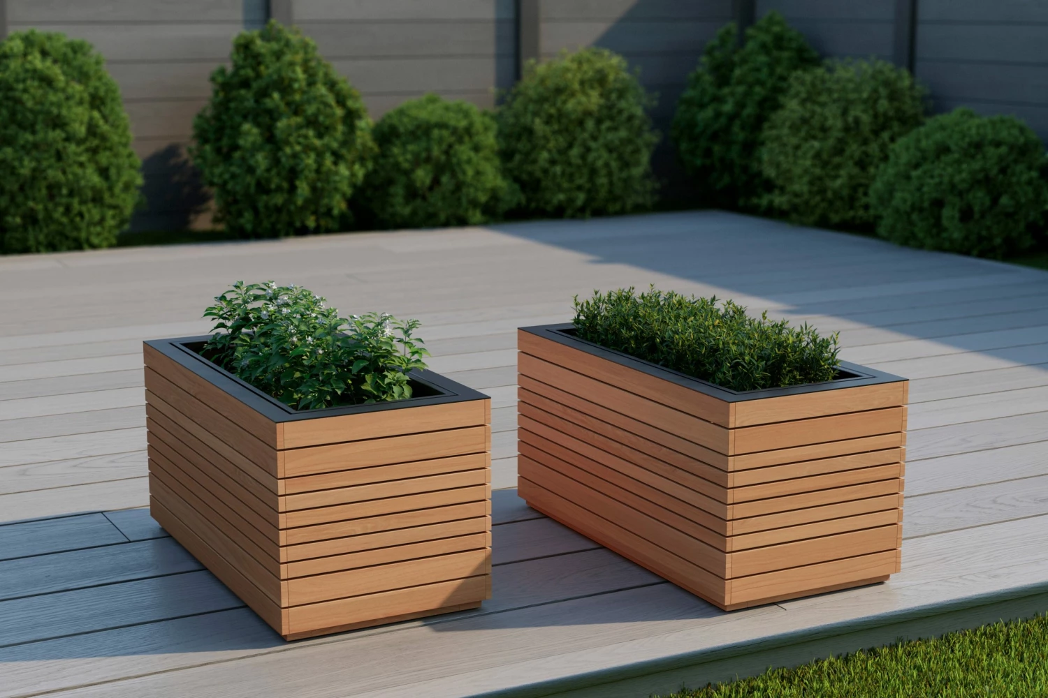 NewAge Products Rhodes Rectangular Planter (Set Of 2) Planter Boxes 12 NewAge Products Rhodes Rectangular Planter (Set Of 2) Planter Boxes