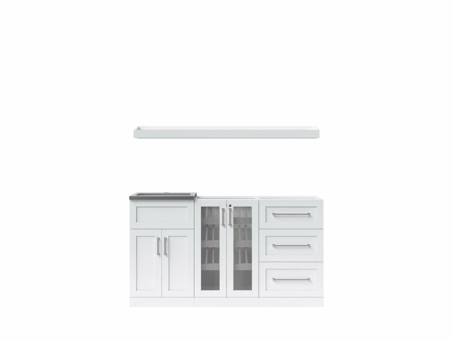 NewAge Products Home Wet Bar 5 Piece Cabinet Set - 21 Inch 1 NewAge Products Home Wet Bar 5 Piece Cabinet Set - 21 Inch