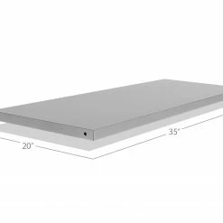 NewAge Products Performance Plus 2.0 Gloss Silver 36" Locker Shelves (2 Pack)