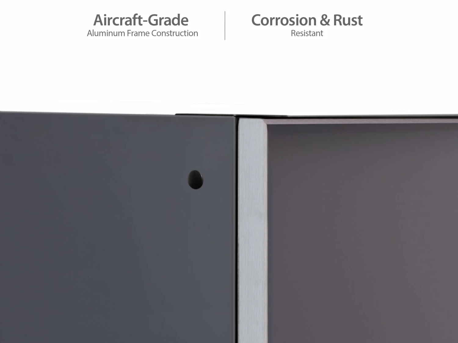 NewAge Products Outdoor Kitchen Aluminum Wall Cabinet - Slate Gray 5 NewAge Products Outdoor Kitchen Aluminum Wall Cabinet - Slate Gray