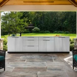 NewAge Products Outdoor Kitchen Stainless Steel 6 Piece Cabinet Set
