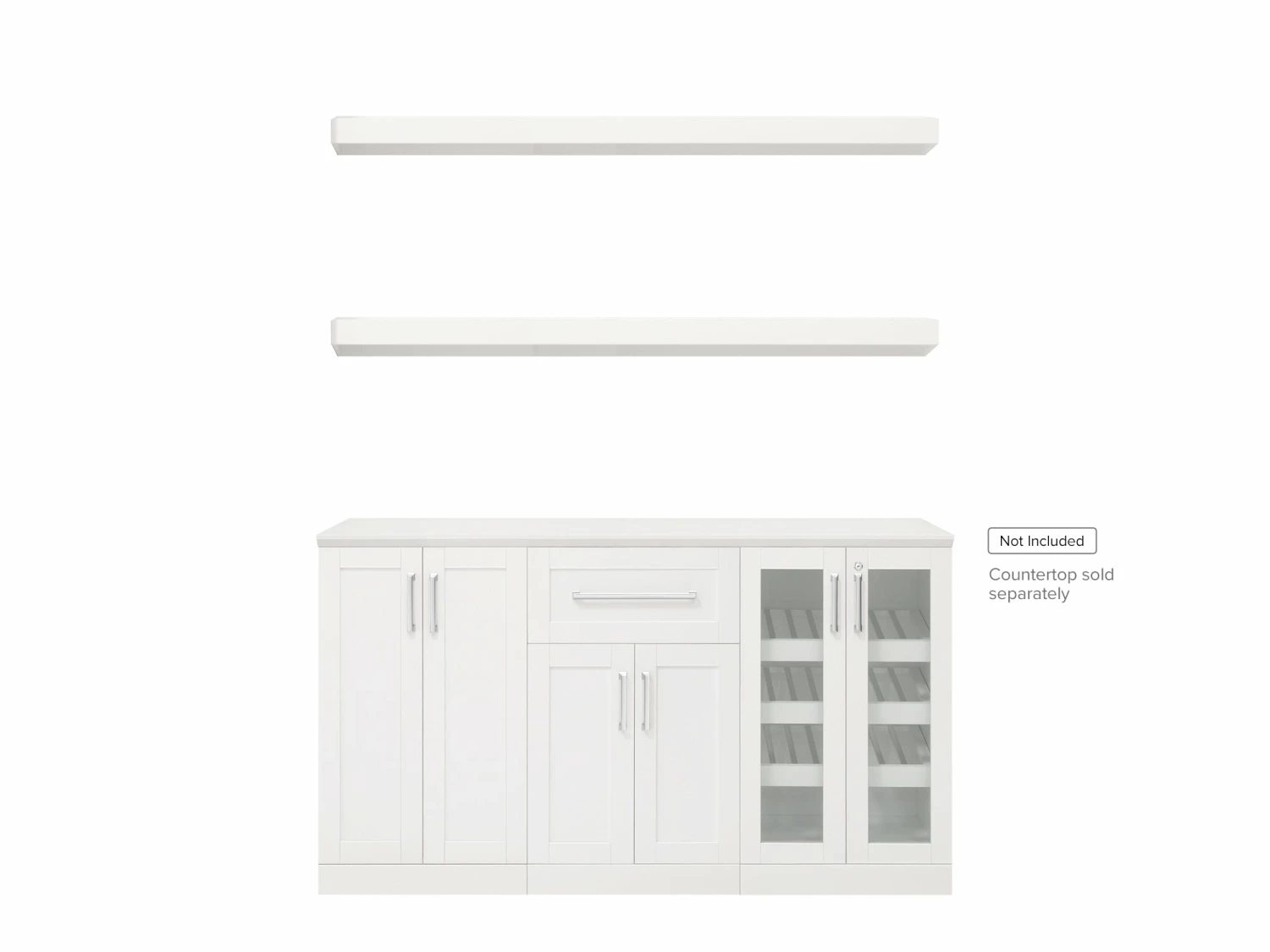 NewAge Products Home Bar 5 Piece Cabinet Set 1 NewAge Products Home Bar 5 Piece Cabinet Set