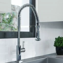 NewAge Products 32 In. Undermount Single Bowl Stainless Steel Sink With Coiled Pull Down Faucet 27 NewAge Products 32 In. Undermount Single Bowl Stainless Steel Sink With Coiled Pull Down Faucet